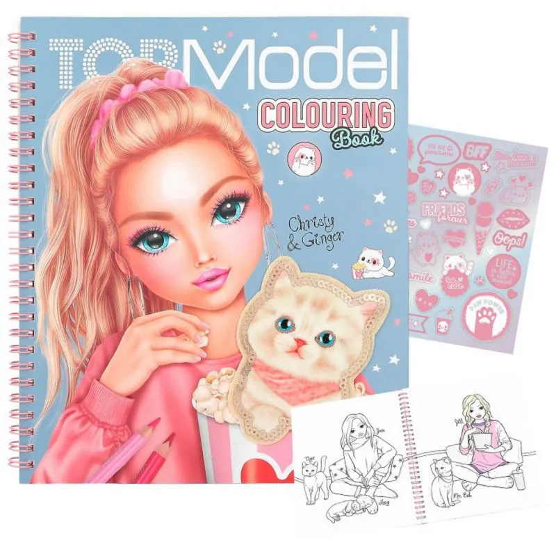 TOP MODEL KREATIVNA BOJANKA SA STIKERIMA