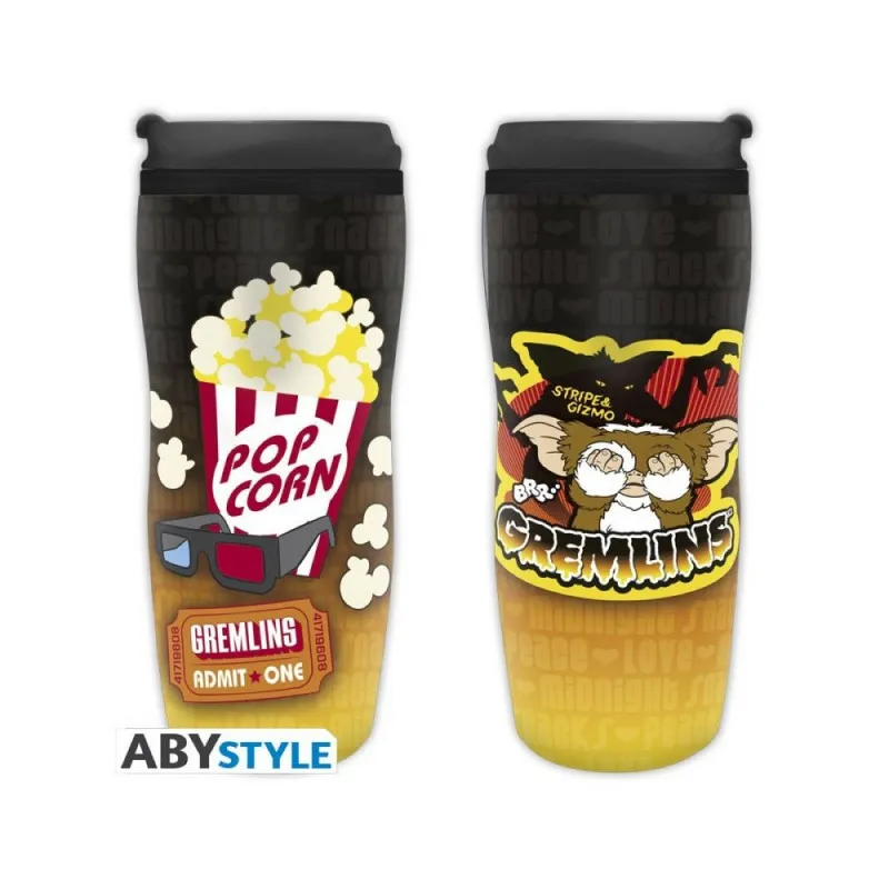TRAVEL MUG ABYSTYLE - GREMLINS - GIZMO POP CORN