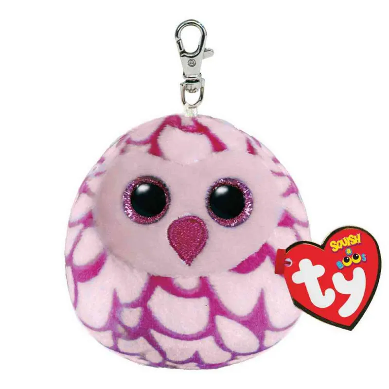 TY SQUISHY PLIS SOVA PINKY