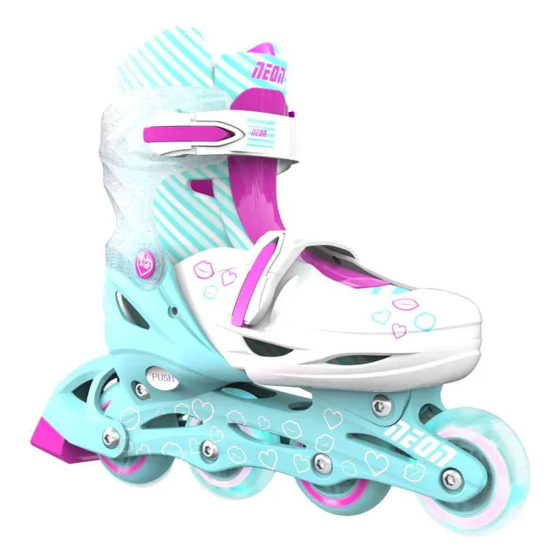 YVOLUTION NEON COMBO ROLERI 30-33 TIRKIZNO PLAVI