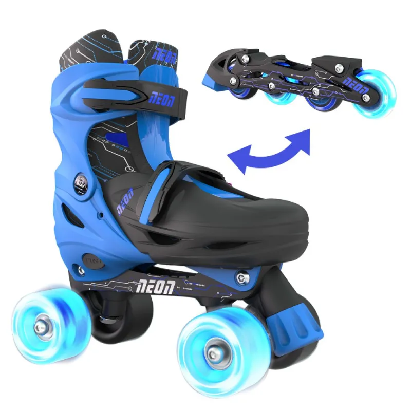 YVOLUTION NEON COMBO ROLERI VEL 34-37 PLAVI