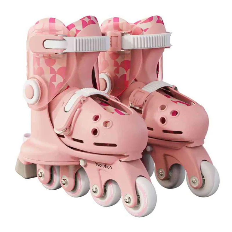 YVOLUTION TWISTA ROLERI SIZE 23-28  PODESIVI ROZI 4L/13L/16L OP 4PK COLOUR BOX