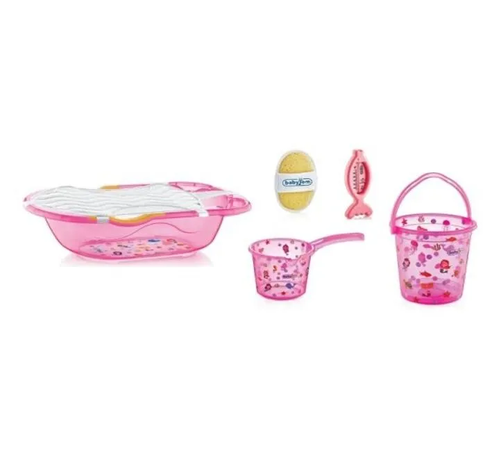Babyjem Set za kupanje bebe - Pink 92-35404