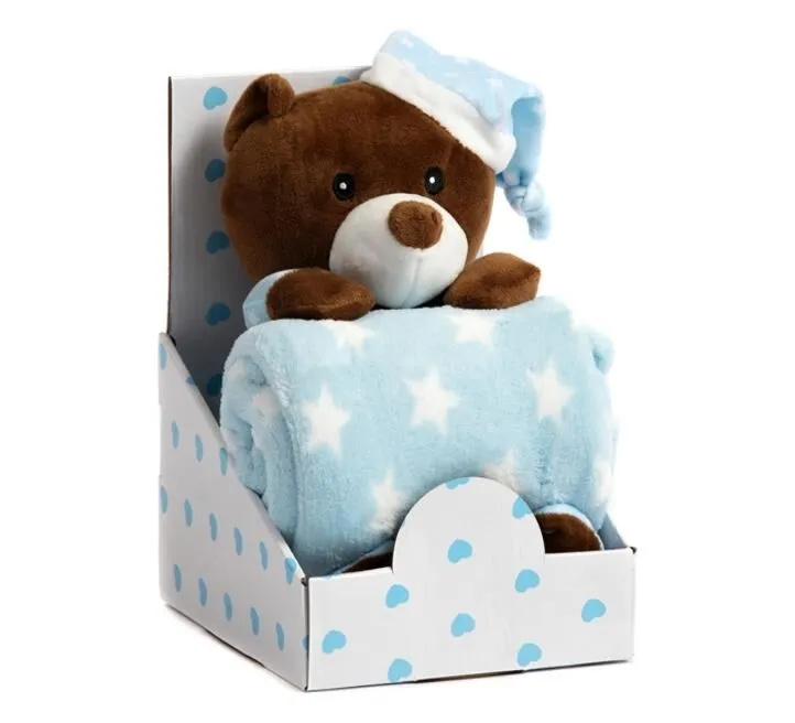 BBO SET IGRAČKA + ĆEBENCE SLEEPING BEAR B200003 - BLUE