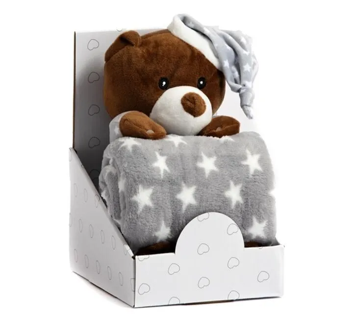 BBO SET IGRAČKA + ĆEBENCE SLEEPING BEAR B200003 - GREY