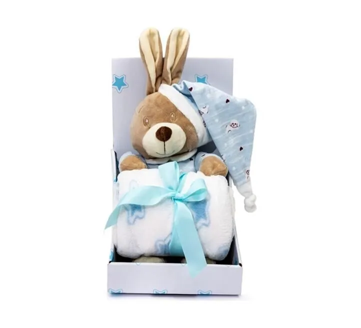BBO SET IGRAČKA + ĆEBENCE SLEEPY BEAR 20TB0167 - BLUE