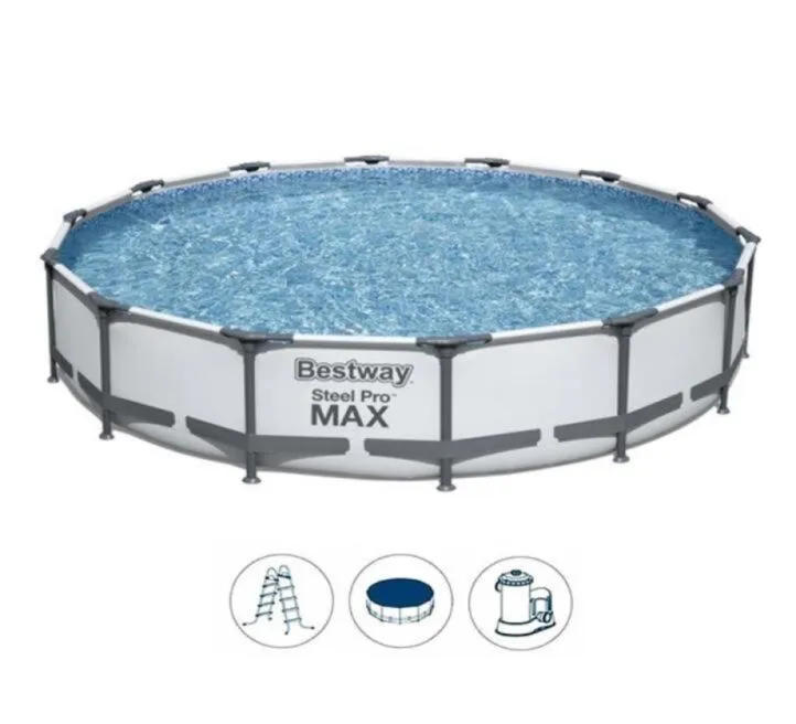 BESTWAY BAZEN ZA DVORIŠTE SA ČELIČNIM RAMOM 549 CM X 122 CM