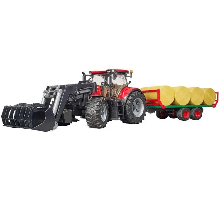 BRUDER IGRAČKA - TRAKTOR UTOVARIVAČ SA PRIKOLICOM ZA BALE