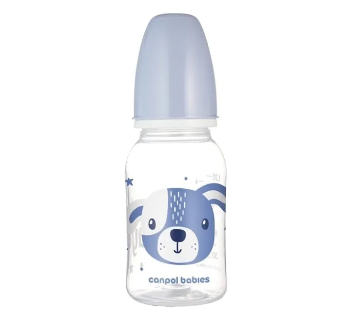 CANPOL BABIES FLAŠICA ZA BEBE 120ML CUTE ANIMALS - PLAVA 11/851_BLU