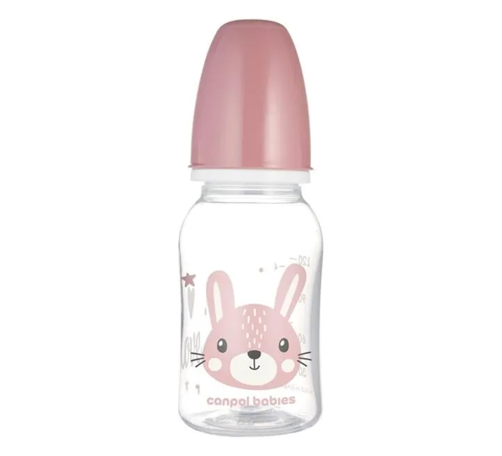 CANPOL BABIES FLAŠICA ZA BEBE 120ML CUTE ANIMALS - ROZE 11/851_PIN