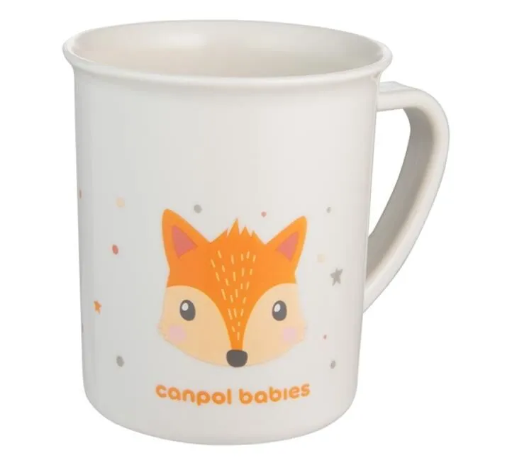 CANPOL BABIES ŠOLJA 12M+ CUTE ANIMALS 170ML 4/413 - ORANGE