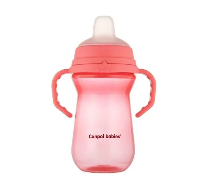 CANPOL BABIES ŠOLJA 250ML SA SILIKONSKIM KLJUNOM 56/615 - PINK
