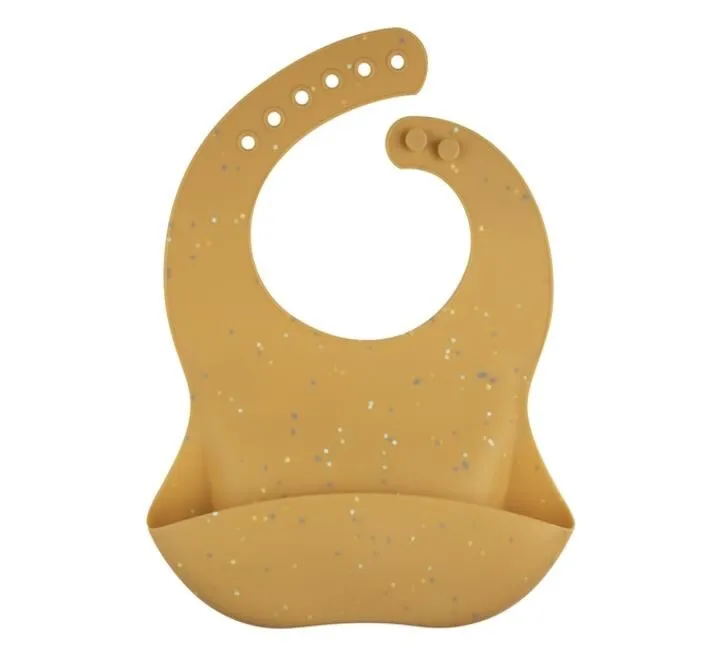 CANPOL BABIES SILIKONSKA PORTIKLA SA DŽEPOM DOTS 51/029 YELLOW