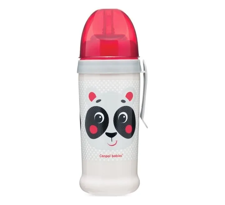 CANPOL BABIES SPORTSKA ŠOLJA HELLO LITTLE 350ML 12M+ - BEIGE 56/510