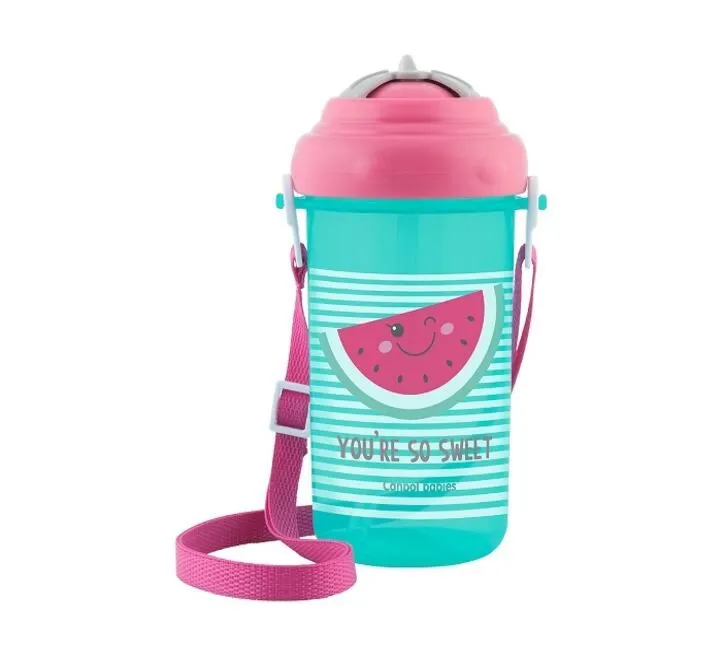 CANPOL BABIES SPORTSKA ŠOLJA SA SLAMČICOM "SO COOL" - 400ML - PINK