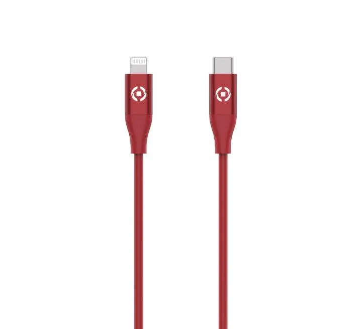 Celly Konverter kabl USB-C na Lightning (m/m) 1,5 m - Crveni