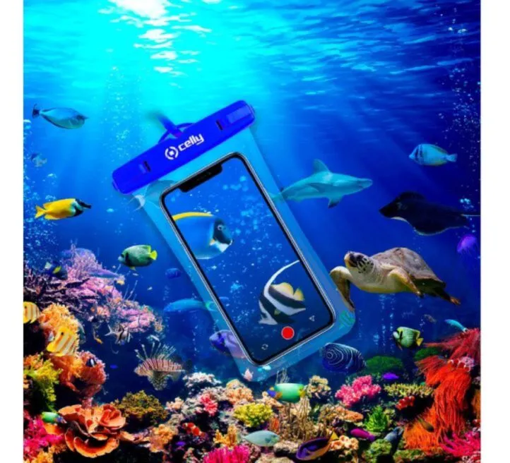 Celly Vodootporna futrola za mobilni telefon SPLASHBAG21 - Plava