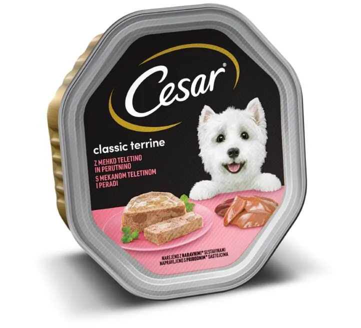 CESAR PAŠTETA ZA PSE TELETINA I ŽIVINA 150G