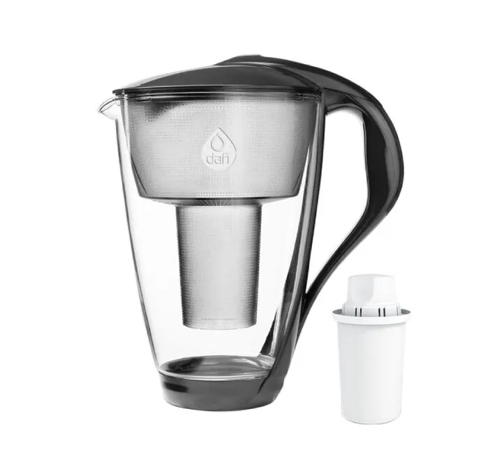 DAFI BOKAL ZA FILTRIRANJE VODE CRYSTAL LED 2,0L CRNA