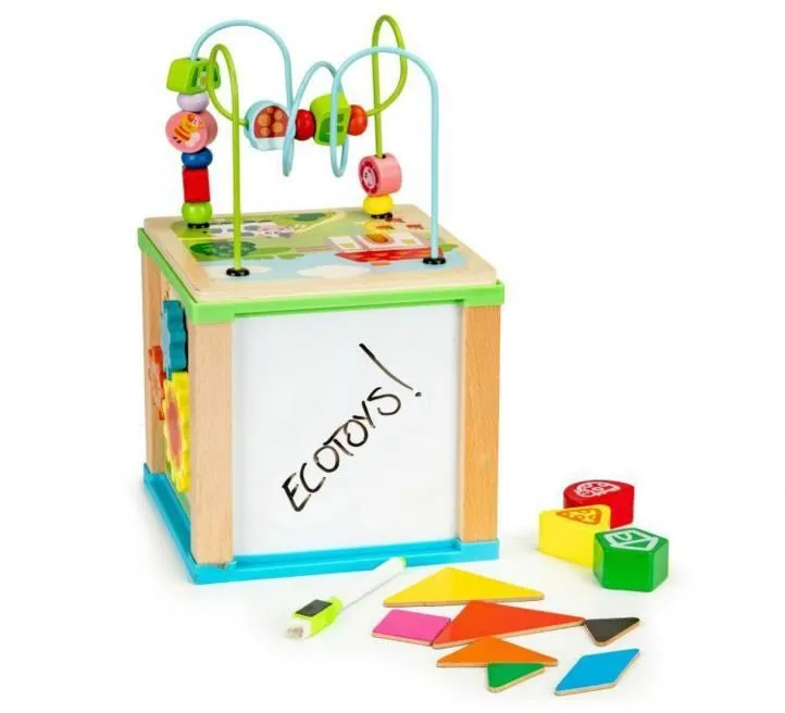 ECO TOYS DRVENA EDUKATIVNA KOCKA HM015470