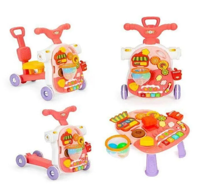 ECO TOYS EDUKATIVNA GURALICA HUANGER 4 U 1 HE0817 - ROZE