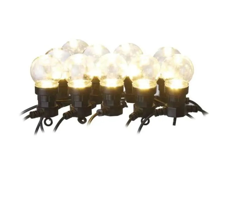EMOS 50 LED - 10 PARTI SIJALICA U SVETLOSNOM LANCU 5 M - TOPLO BELE DCPW02