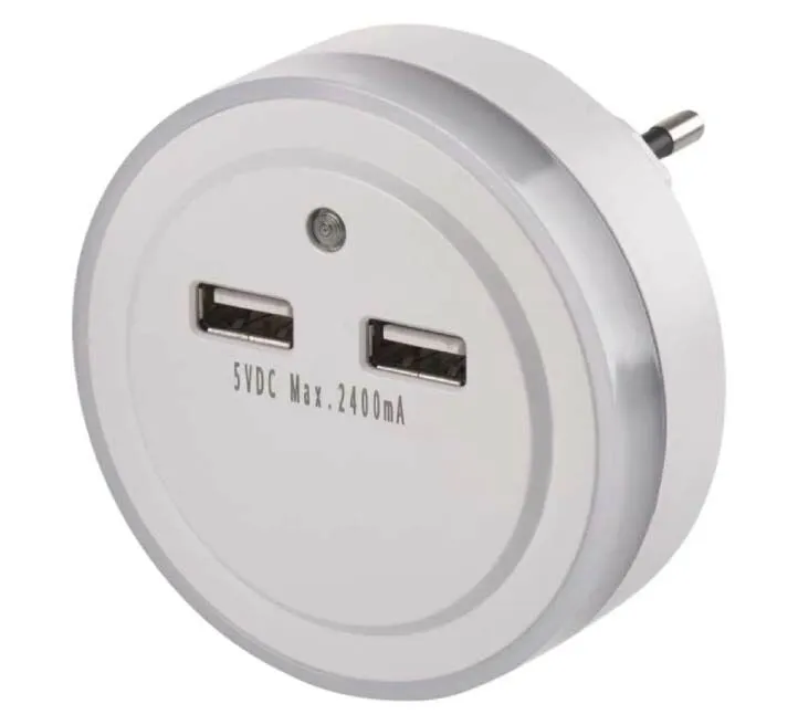 EMOS NOĆNO SVETLO SA SENZOROM 230V 2 X USB P3313