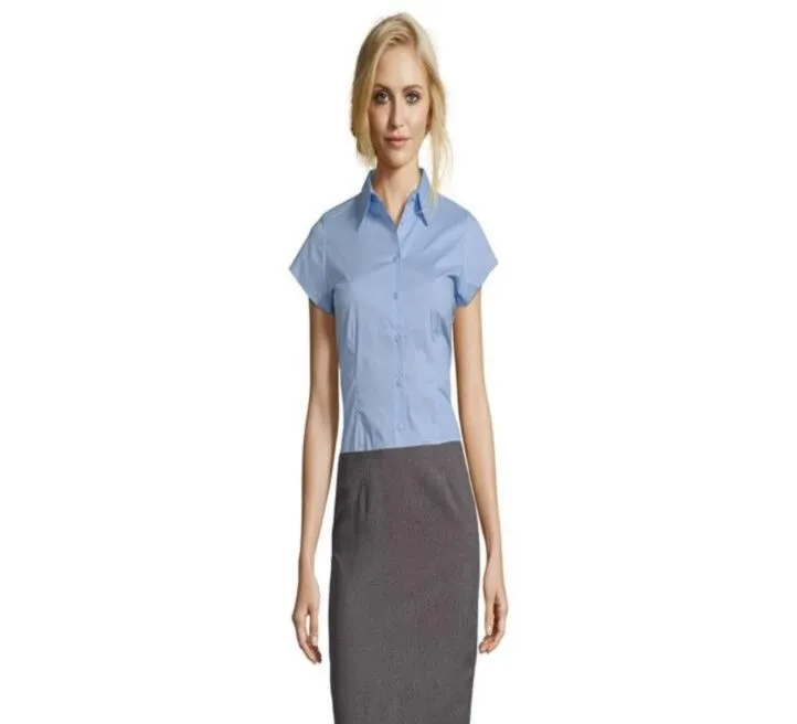 EXCESS ŽENSKA KOŠULJA SA KRATKIM RUKAVIMA - SKY BLUE XL 317.020.52.XL