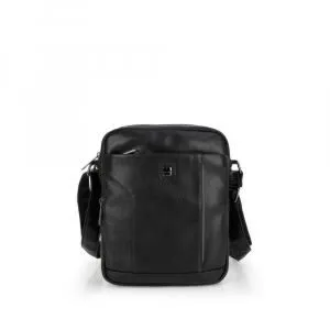 GABOL TORBICA NA RAME MUŠKA 20 CM X 25 CM X 8 CM BRAN - CRNA SA DETALJEM