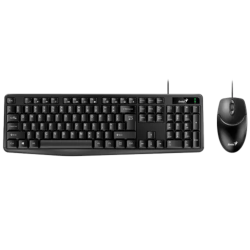 GENIUS ŽIČNA TASTATURA I MIŠ KM-170 YU-SRB (CRNA)