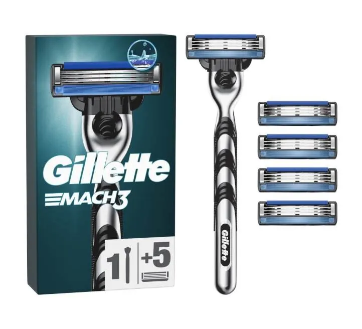 Gillette Mach3 1 drška + 5 dopuna