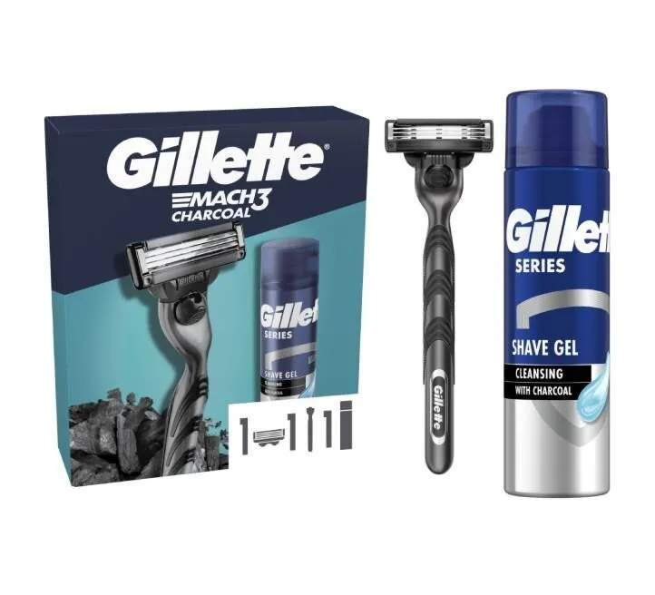 Gillette Mach3 Charcoal poklon set	