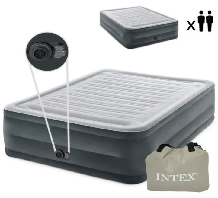 INTEX DUŠEK NA NADUVAVANJE ZA 2 OSOBE SA AUTOMATSKOM PUMPOM 64418ND