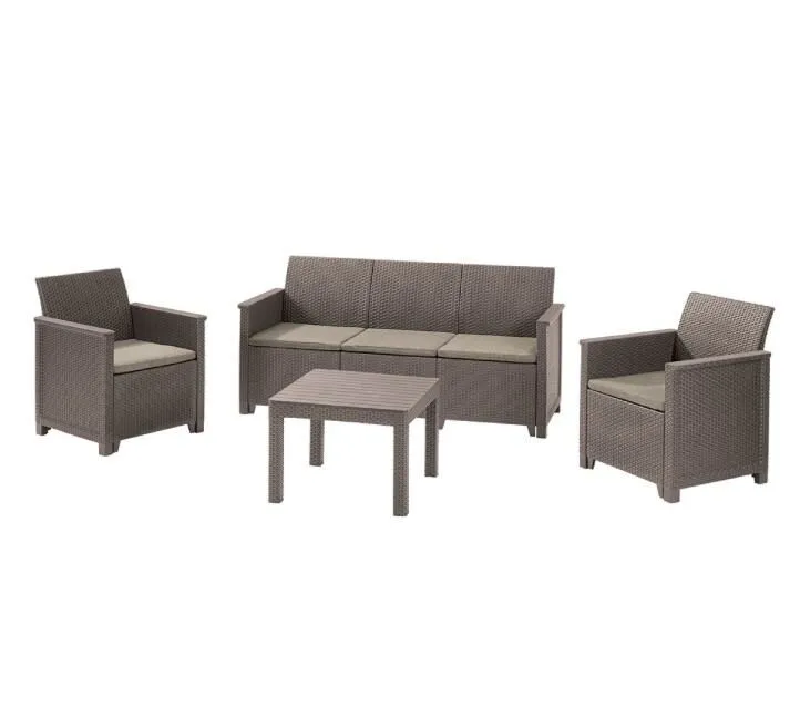 KETER BAŠTENSKI SET ELODIE 3 SEATER CU 246154 - KAPUĆINO