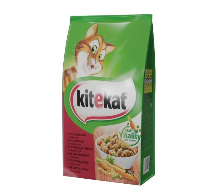 KITEKAT SUVA HRANA ZA MAČKE GOVEDINA I POVRĆE 300 G