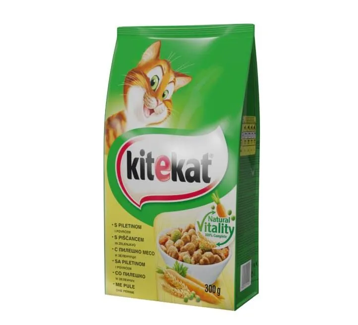 KITEKAT SUVA HRANA ZA MAČKE PILETINA I POVRĆE 300 G
