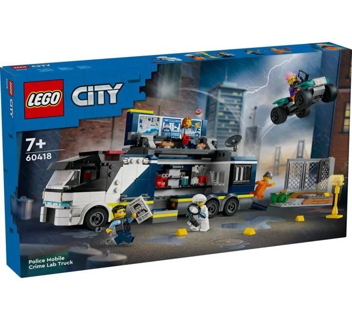 LEGO IGRAČKA 60418 POLICIJSKI KAMION – MOBILNA KRIMINALISTIČKA LABORATORIJA
