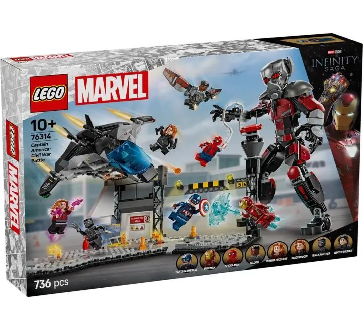 LEGO IGRAČKA KAPETAN AMERIKA: GRAĐANSKI RAT – AKCIONA BITKA 76314