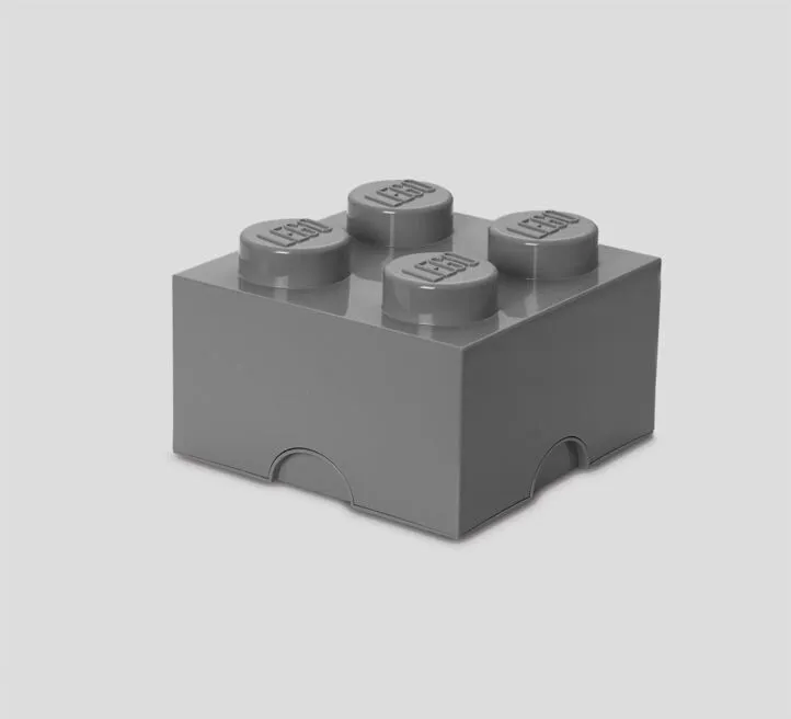 LEGO KUTIJA ZA ODLAGANJE 4 - TAMNOSIVA