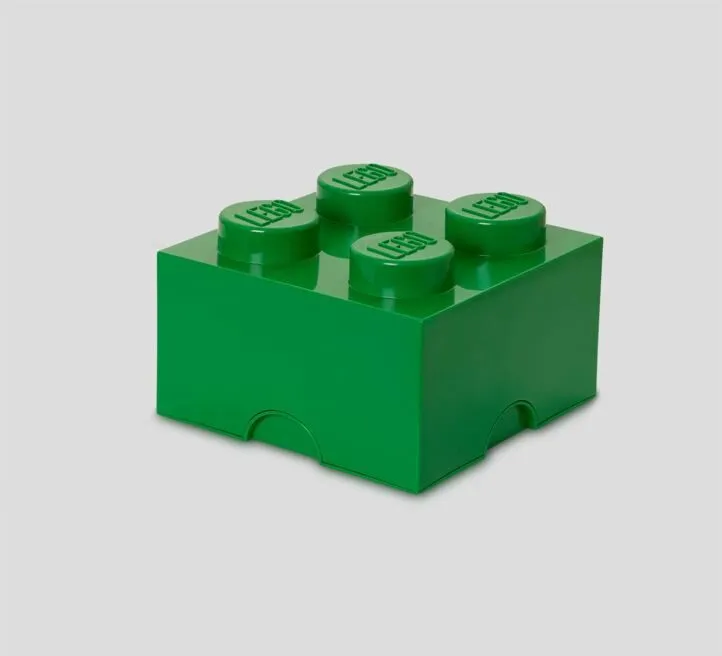 LEGO KUTIJA ZA ODLAGANJE 4 - TAMNOZELENA