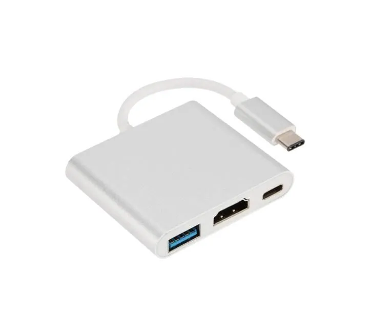 LINKOM MULTIPORT HUB USB 3.1 TIP C - USB 3.0 + HDMI + USB TIP C