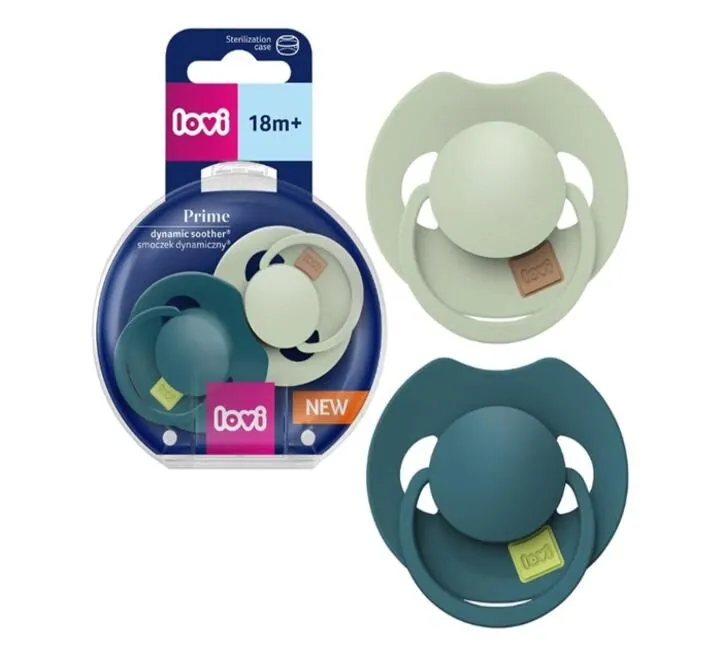 LOVI PRIME SILICONE DYNAMIC VARALICA 18M+  2KOM - PISTACIO/GREEN 34/415