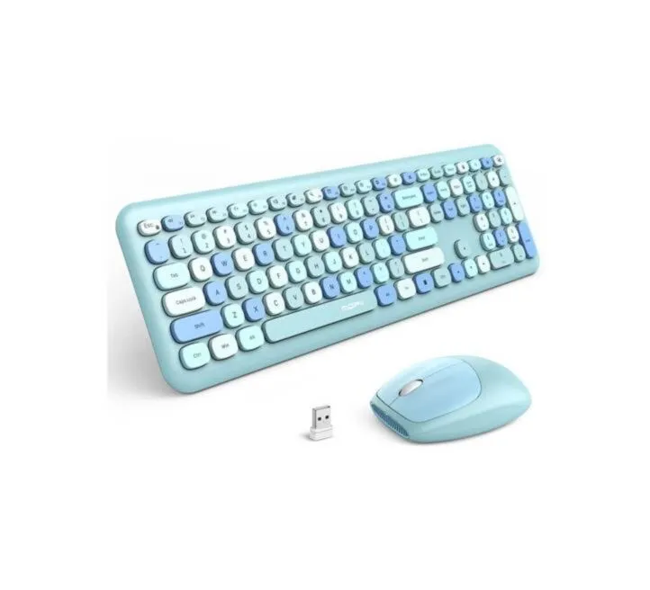 MOFII KOMPLET TASTATURA I MIŠ RETRO - PLAVI