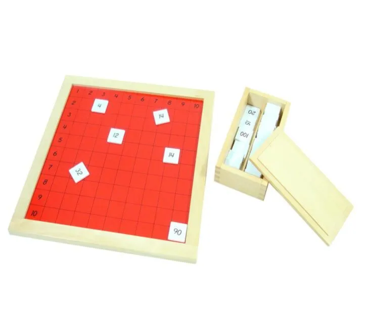 MONTESSORI IGRAČKA MONTESORI PITAGORINA TABLA SA BROJEVIMA