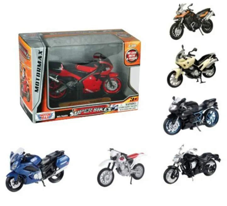 MOTOR MAX IGRAČKA METALNI MOTOR 1:18 W/ PLATFORM MIX 25/76205