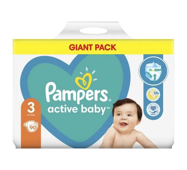 PAMPERS ACTIVE BABY GP 3 90 KOM