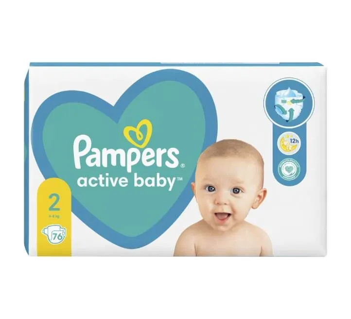 PAMPERS ACTIVE BABY JPM 2 76 KOM