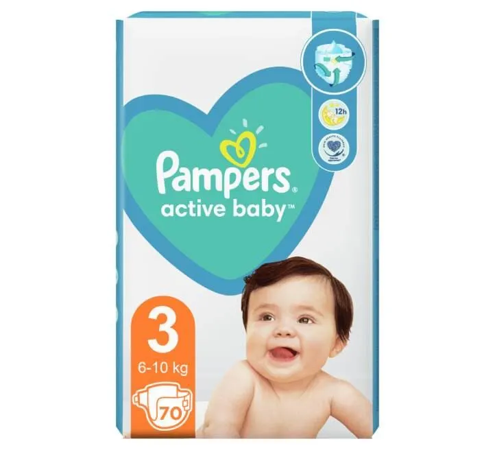 PAMPERS ACTIVE BABY JPM 3 70 KOM