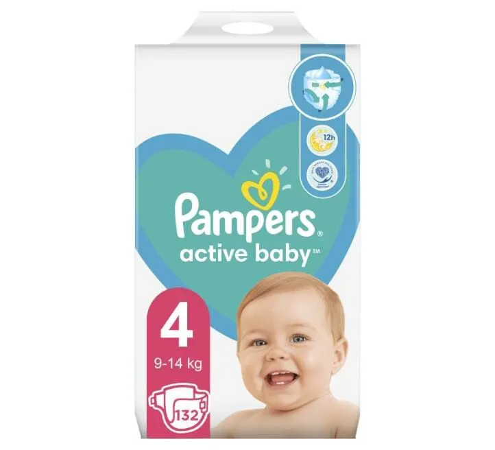 PAMPERS ACTIVE BABY MB 4 132 KOM