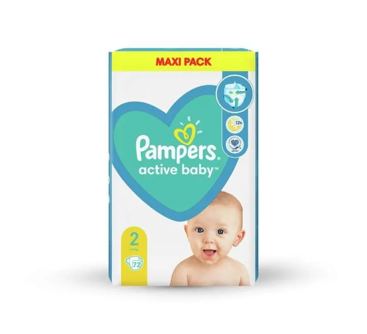 PAMPERS ACTIVE BABY VPP 2 72 KOM